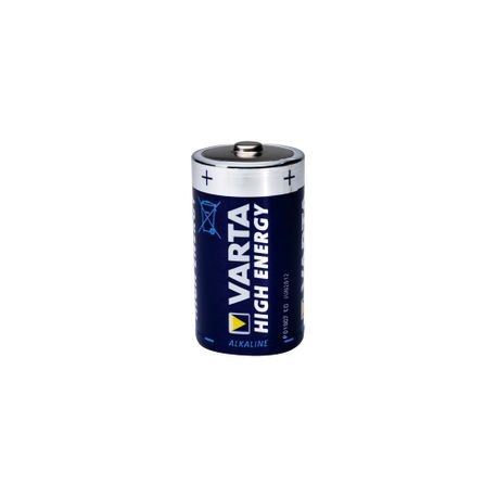 Baterie alcalina Varta High Energy, 1.5V R20, 2 bucati/set