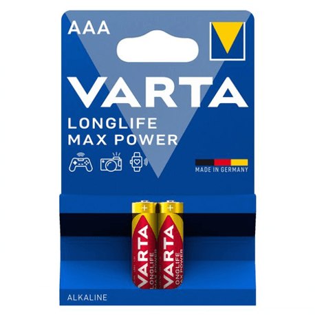 Baterie Varta alcalina Longlife maxpower AAA LR3 B2