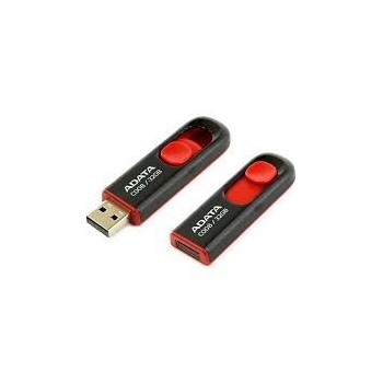 Memorie USB ADATA, 32GB, capac retractabil, Black/Red (4718050609659)