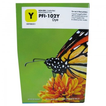 Cartus cerneala compatibil cu Canon PFI - 102 yellow, Dye