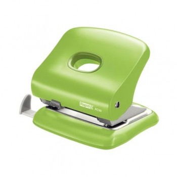 Perforator plastic Rapid FC30, 30 de coli, cutie, verde deschis