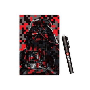 Agenda LEGO Star Wars Darth Wader cu pix cu cerneala invizibila 