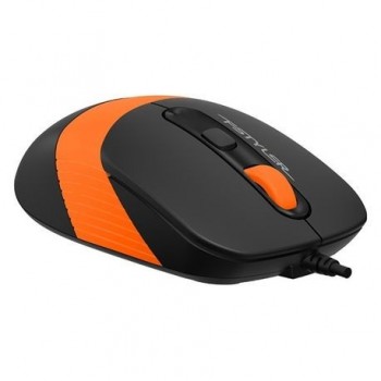 Mouse A4tech optic FM10 cu fir usb negru/orange